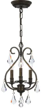 CRYSTORAMA-5013EBCLMWP-Ashton-Three-Light-Mini-Chandelier
