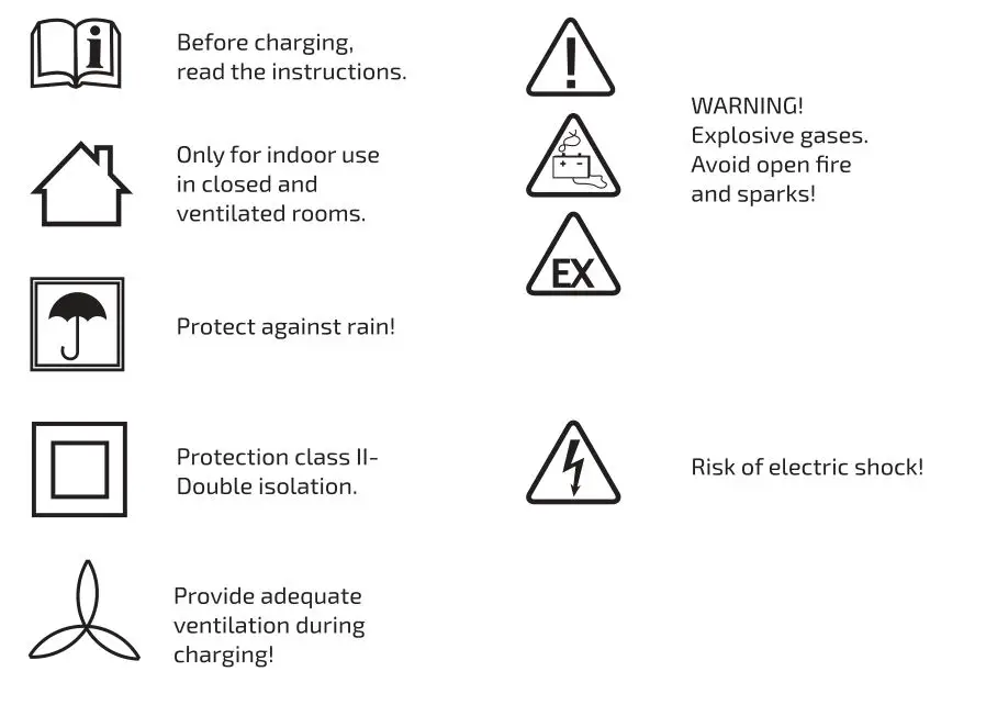 HEYNER 927130 AkkuEnergy Pro Battery Charger Portable - warning