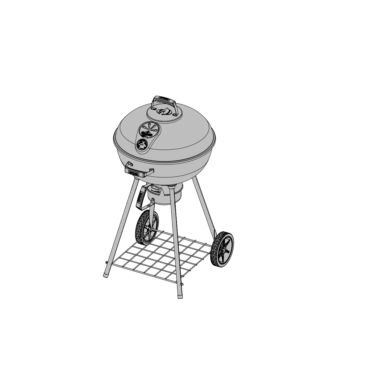 Napoleon Nk22k-leg-2 Outdoor Charcoal Grill Instruction Manual