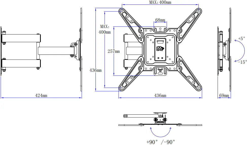 Mounting Dream MD2413-MX UL Listed TV Wall Mount - j1