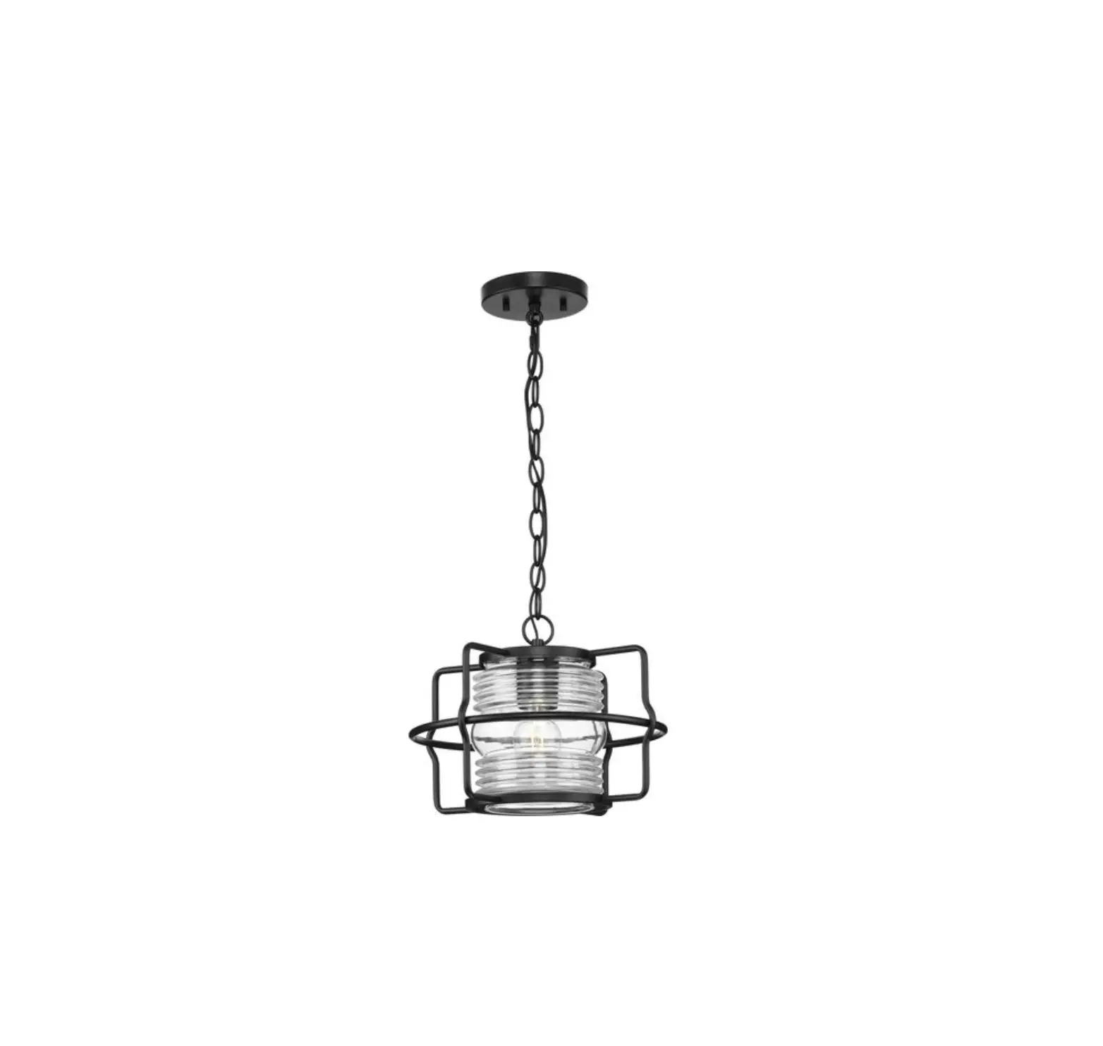 Progress Lighting P550134-31m 1 Light Matte Black Clear Glass Coastal Outdoor Hanging Lantern Instruction Manual