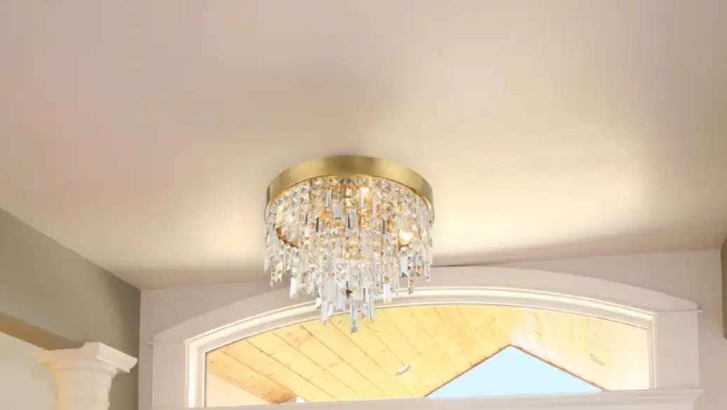 Crystorama Win-213-ga-cl-mwp Winfield 4 Light Antique Gold Ceiling Mount Instruction Manual