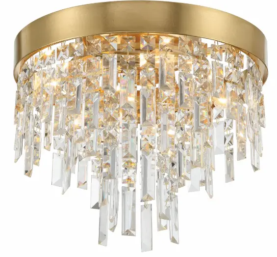 CRYSTORAMA-WIN-213-GA-CL-MWP-Winfield-4-Light-Antique-Gold-Ceiling-Mount-product-image