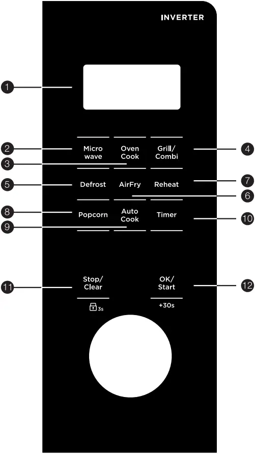 Westinghouse WMC4207GA - CONTROL PANEL