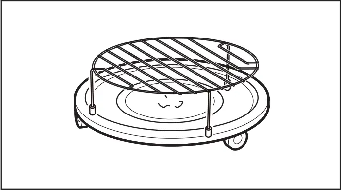 Westinghouse WMC4207GA - Inserting the grill rack