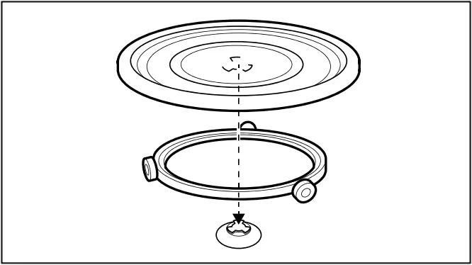 Westinghouse WMC4207GA - Inserting the turntable set