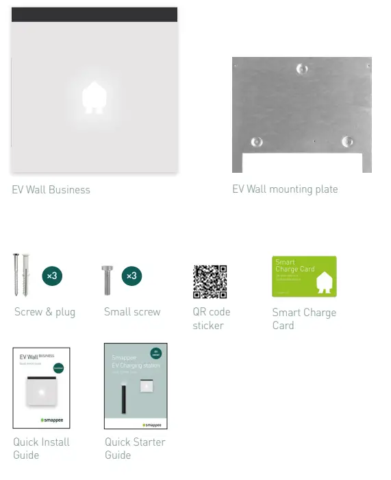 Smappee EV Wall Business 22KW 3 Phase 8m Cable Right - Fig 1
