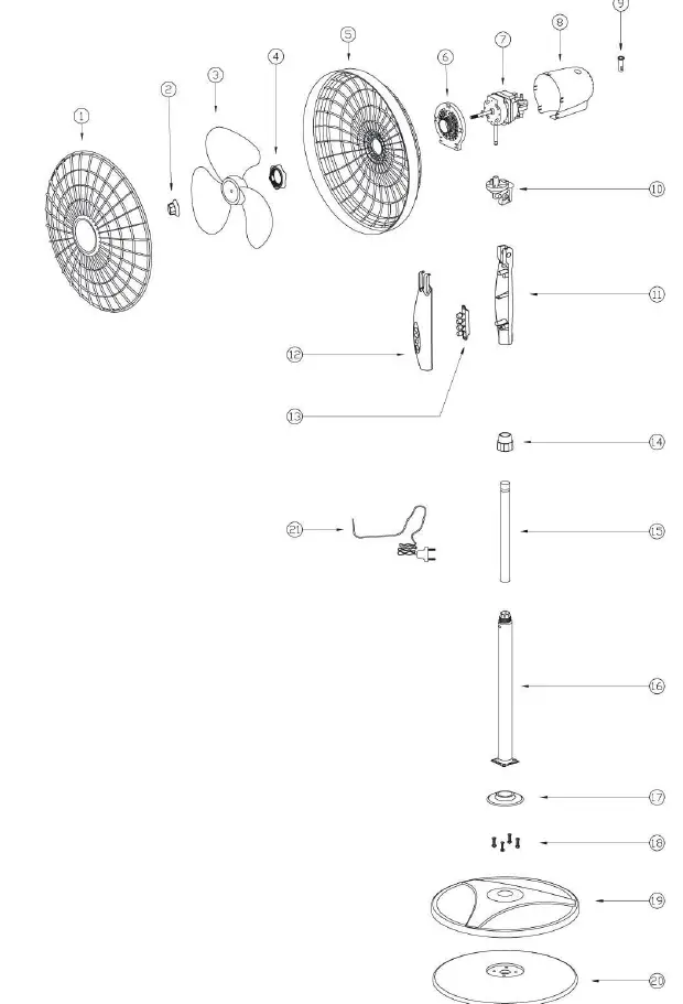 PREMIUM LEVELLA PFS1605 16 Inch Stand Fan-figg-1