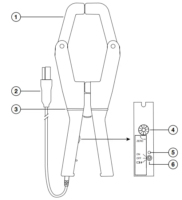 AEMC 193-24-BK Current Probes and Sensors - Control Features 4