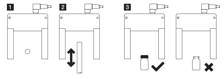 Checking objects without a falling motion
