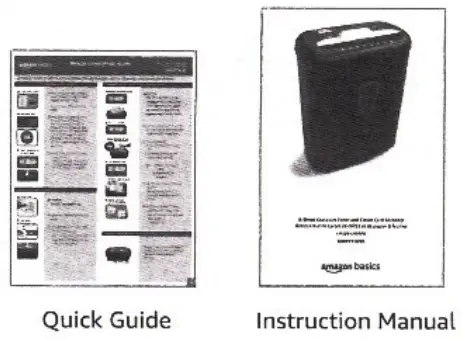 amazon basics BOOYFTHJ9C 8 Sheet Cross Cut Paper and Credit Card Shredder - fig1