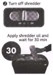 amazon basics BOOYFTHJ9C 8 Sheet Cross Cut Paper and Credit Card Shredder - jammed1