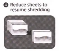 amazon basics BOOYFTHJ9C 8 Sheet Cross Cut Paper and Credit Card Shredder - jammed3