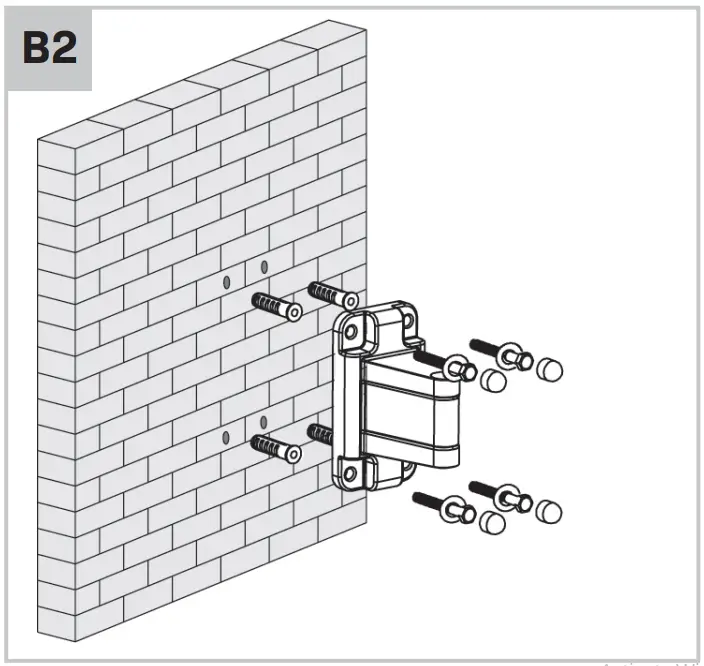 Mounting the wall bracket