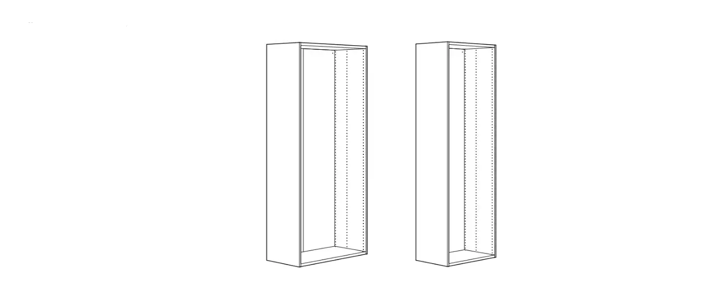 Ikea Platsa Wardrobe With 6 Doors White Fonnes White Instructions