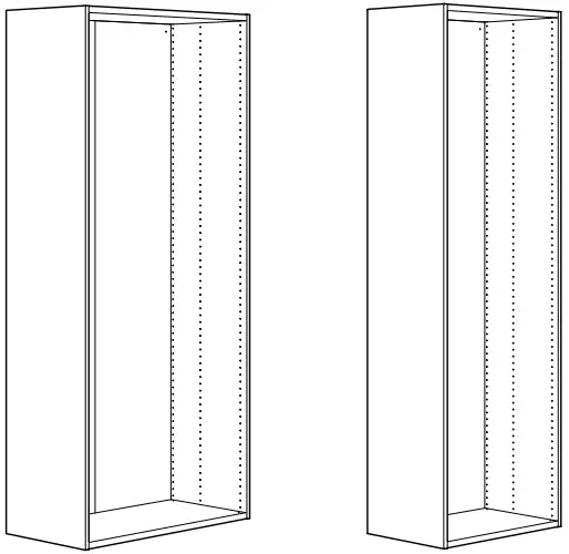 IKEA PLATSA Wardrobe with 6 Doors White Fonnes White-PRODUCT