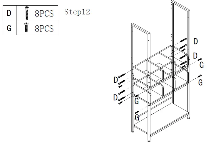 Earlimart-TJHD-QP-00146-White-Gold-Bookcase-with-4-Drawers-FIG-14