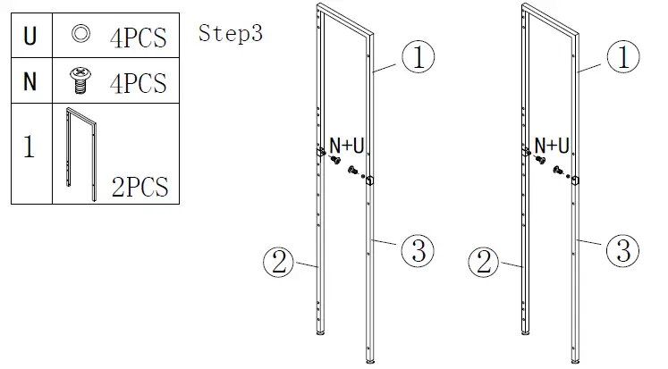 Earlimart-TJHD-QP-00146-White-Gold-Bookcase-with-4-Drawers-FIG-5