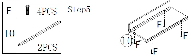 Earlimart-TJHD-QP-00146-White-Gold-Bookcase-with-4-Drawers-FIG-7