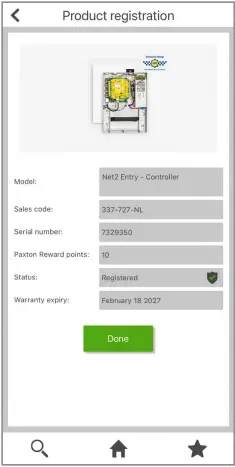Paxton APN-1200-US Installer App, Reward Program A11