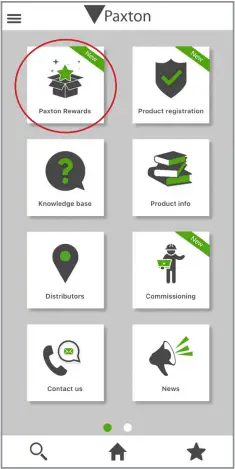 Paxton APN-1200-US Installer App, Reward Program A15