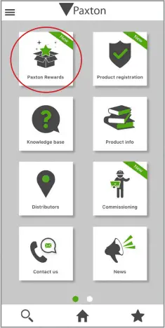 Paxton APN-1200-US Installer App, Reward Program A21