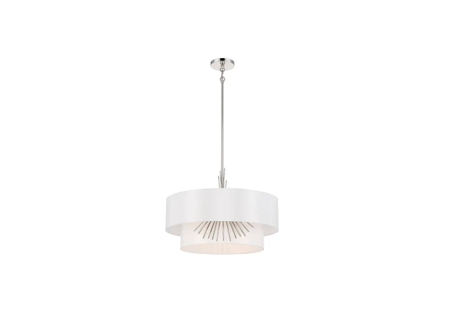 George Kovacs P5393-613 Gramercy 3-light Polished Nickel Shaded Pendant Light Instruction Manual