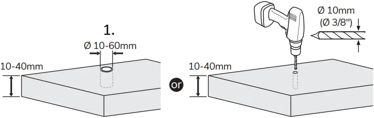 Neomounts DS20-425BL1 Laptop Desk Mount - b1