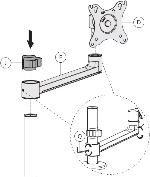 Neomounts DS20-425BL1 Laptop Desk Mount - c3