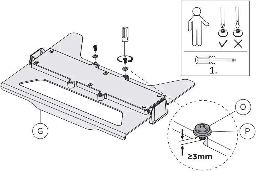 Neomounts DS20-425BL1 Laptop Desk Mount - d1