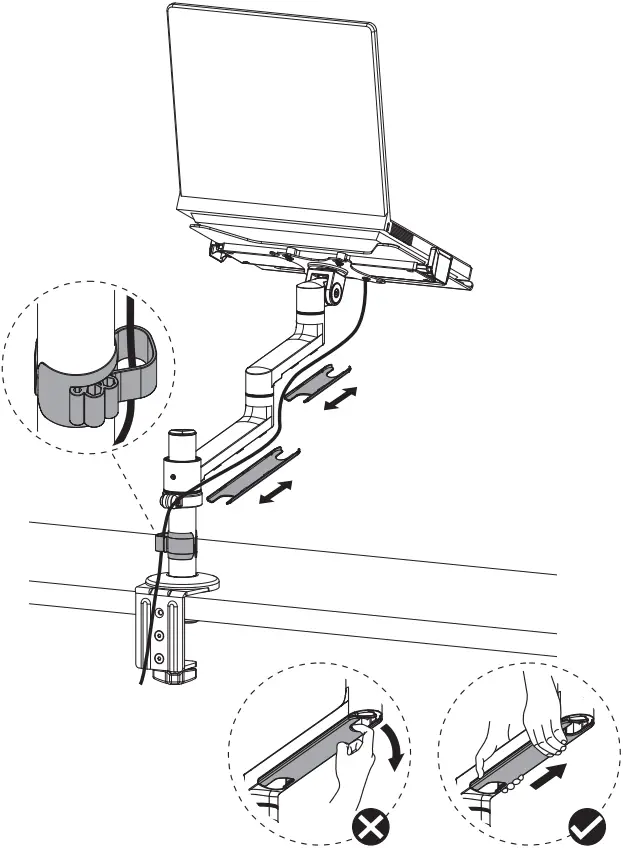 Neomounts DS20-425BL1 Laptop Desk Mount - d3