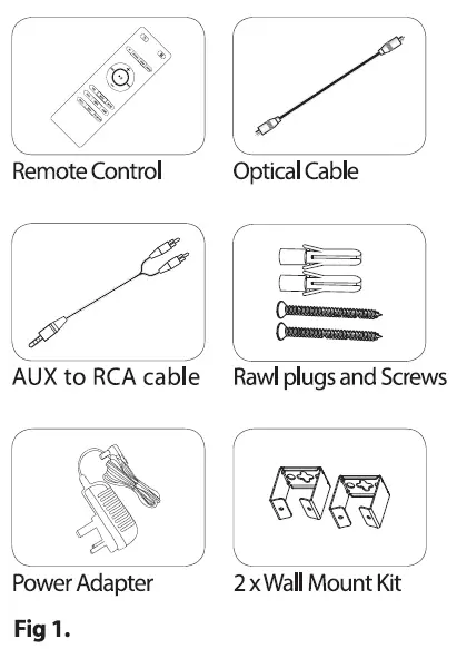 Audvoi SR190AD Wall Mountable SoundBar-fig- (1)