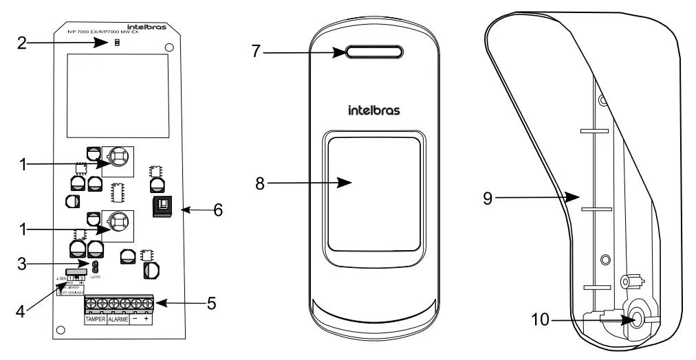 intelbras IV 7000 EX Passive Infrared Motion Sensor - Pyro sensor