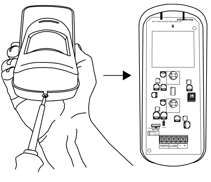 intelbras IV 7000 EX Passive Infrared Motion Sensor - bracket
