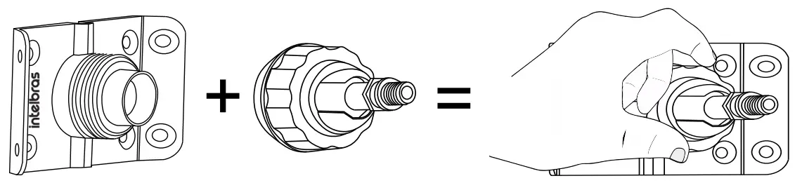 intelbras IV 7000 EX Passive Infrared Motion Sensor - clockwise