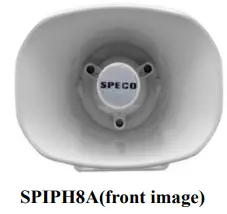 speco-technologies-SPIPH8A-IP-Horn-Speaker-FIG-1