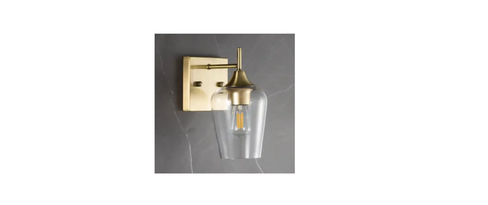 Ruthebic A05143w1 8.7-in W 1 Light Polished Gold Modern Contemporary Led Wall Sconce Instruction Manual