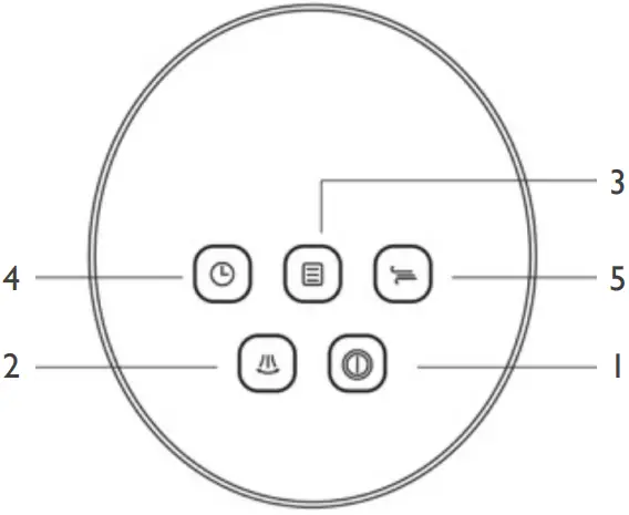 igenix IGFD6035W B 35 Inch Digital Tower Fan - Control Panel