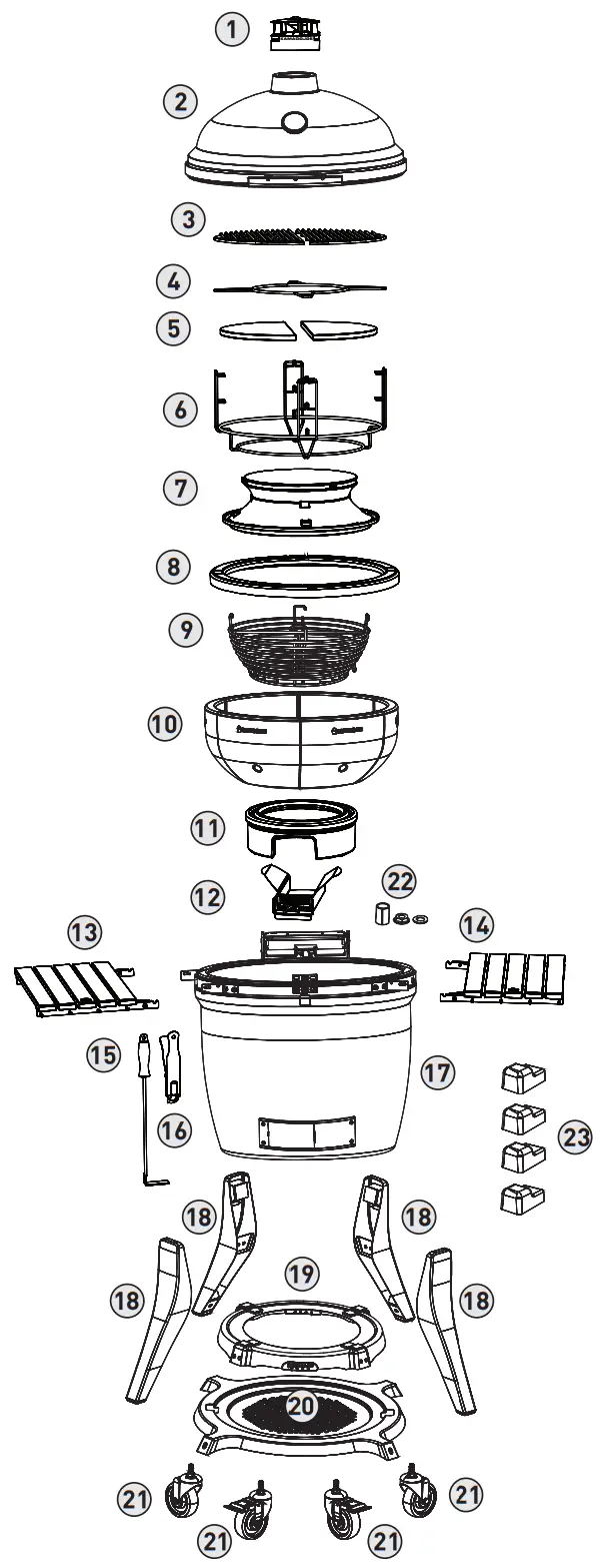 KAMADO JOE KJ15041021 Big Joe III - Description