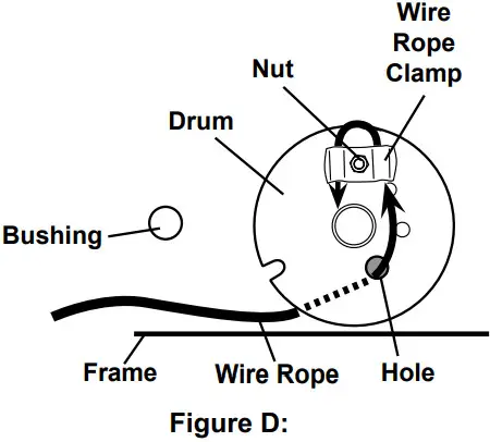 HARBOR FREIGHT 5798 1 Ton Capacity Hand Winch - Wire Rope