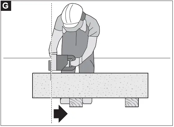 BOSCH GAC 250 Professional Concrete Block Saw 8