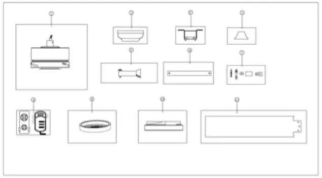 BLAUPUNKT BP2012 Ceiling Fan - contents