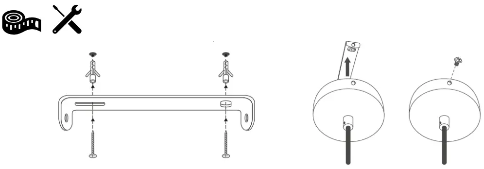 Bailey Pendant Vigo 1 Light Bronze Double Frame - MOUNTING