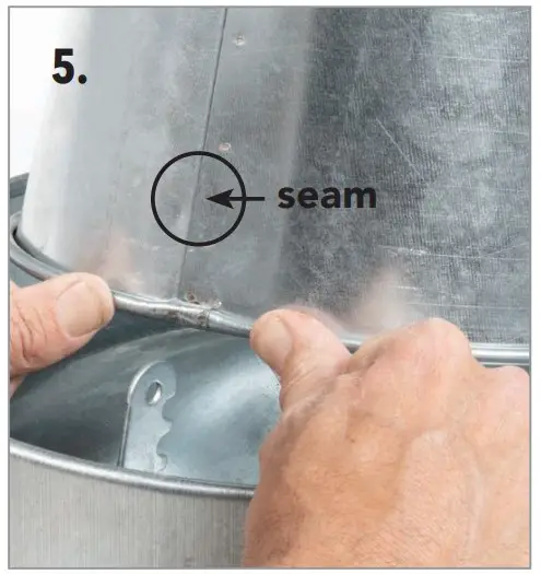 Attaching cone to base