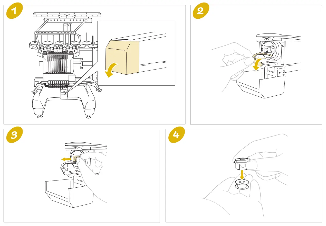 Removing the bobbin case