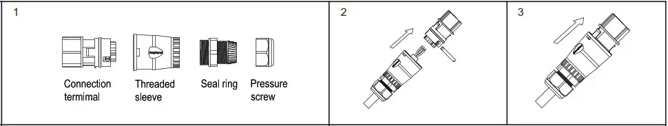 GROWATT SPH3000 6000TL BL UP 6kW Hybrid Inverter - Connecting cables 3