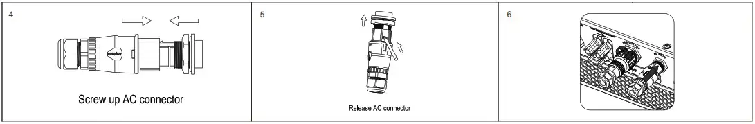 GROWATT SPH3000 6000TL BL UP 6kW Hybrid Inverter - Connecting cables 4