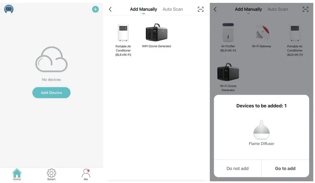 Sharper Image LF500MS Wi-Fi Flame Light Aromatherapy Humidifier - app 3