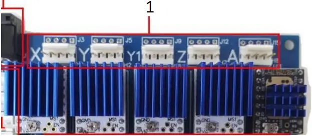 J TECH 32 Bit Motion Controller - NEMA 17 MOTOR CONNECTION