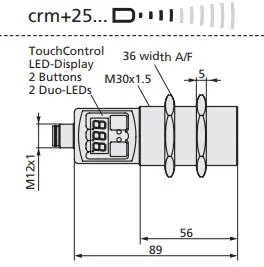microsonic crm+ Ultrasonic Sensors with Two Switching Outputs - Fig 5